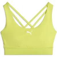 Puma Mid Impact Training Bra Women, Clothing, Lime Sheen, XL
