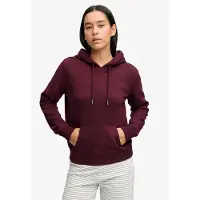 Superdry Superdrytil kvinder. W2012779A Signature hættetrøje bordeaux (M), Casual, Rødbrun, Bomuld, Burgund