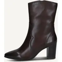 Caprice Bootie, brown, made of Leather with Block heel, Size 37