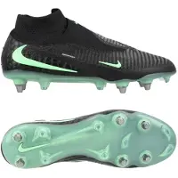 Nike Phantom 6 Elite High Cut SG-PRO Player Edition Shadow - Sort/Grøn - Soft Ground (SG), størrelse 44½