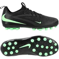 Nike Phantom 6 Academy Low Cut AG Shadow - Sort/Grøn Børn - Kunstgræs (AG), størrelse 35
