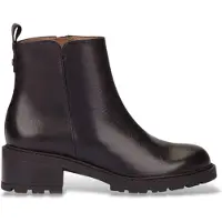 Wonders Wonderstil kvinder. D-1442 Læderstøvletter Alice sort (40), 3-5 cm, Lynlås, Casual
