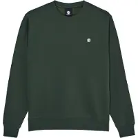 Element - Sweatshirts - Icon Embroidery Crew Deep Forest til UnisexBomuld - Størrelse L - Grøn