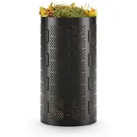 Bradas kompostbeholder 180 liter i HDPE sort justerbar diameter op til 500 mm højde 900 mm - 1 stk (TQ-K09050BOX)