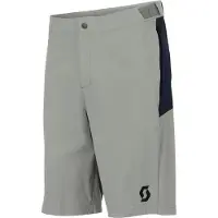 SCOTT - MTB tøj - Vertic LT W/Pad Shorts M Spray Grey Dark Blue til Unisex - Størrelse M - Grå