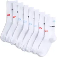 Puma Crew Socks Youth (4-Pack), Kids, White/Various Logo Colors, 35-38