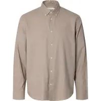 SELECTED MEN Skjorte 'SLMCole' brun-meleret