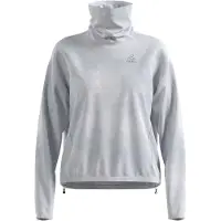 Odlo - Fleece dame - X POW Mid Layer Turtle Neck W Silver Grey til Unisex - Størrelse XS - Grå