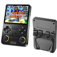 Mtp Products J36 Ultra Retro håndholdt spilkonsol med RGB-joysticks – sort