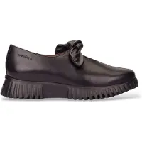 Wonders Wonderstil kvinder. A-4421 Loafers i sort Velv-læder (38), Fast, Ingen, Casual