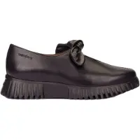 Wonders Wonderstil kvinder. A-4421 Loafers i sort Velv-læder (36), Fast, Ingen, Casual