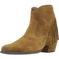 Wonders Wonderstil kvinder. D-2005 Minimale brune læderstøvletter (38), Fast, Ruskind, Ingen, Casual