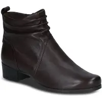 Caprice Bootie, brown, made of Leather with Block heel, Size 38