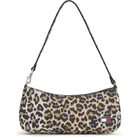 Tommy Hilfiger Skuldertaske lysebeige / brokade / sort / hvid