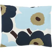 Marimekko Unikko pudebetræk 50x60 cm Blueberry-off white-cold blue