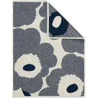 Marimekko Unikko håndklæde 50x70 cm Off white-blueberry