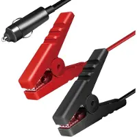 Logilink Power adapter cable, cigarette lighter/M to alligator clip, black/red, 2 m