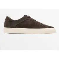 Massimo Dutti - Male - Sneakers I Skind Med Chunky Sål - Brun - 43