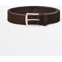 Massimo Dutti - Male - Bælte I Blødt Nappaskind - Brun - 105