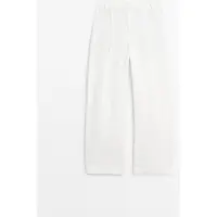 Massimo Dutti - Female - Løse Barrel Fit-Bukser Til Total Look - Hvid - 34