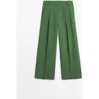 Massimo Dutti - Female - Løstsiddende Bukser - Petroleumsblå - 38