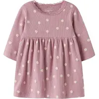 Name it Kjole 'NBFLAUREL' creme / grøn / lysviolet