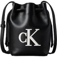 Calvin Klein Posetaske 'BOLD' sort / hvid