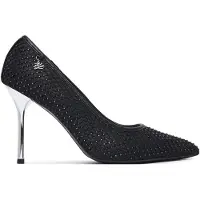 Karl Lagerfeld Pumps ' Sarabande Mesh-Pumps mit Edelsteinen ' sort