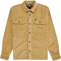 Quiksilver - Mærker - Venture Cord Youth Shirt Kelp til Unisex - Børnetoj Størrelse 10 År - Beige