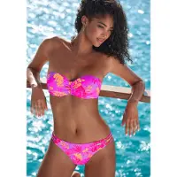 Venice beach Bikinioverdel lilla / pastelorange / pink