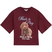 We fashion Bluser & t-shirts lyseblå / brun / vinrød / sort