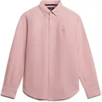 Superdry Superdrytil kvinder. W4010565A Oxford Slim skjorte med lange ærmer i pink (XL), Casual, Bomuld, Klassisk