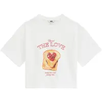 We fashion Bluser & t-shirts lysebrun / knaldrød / hvid