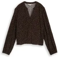 Tom Tailor DENIM Bluse bronze / sort