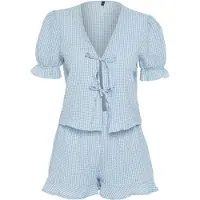 Trendyol Shorty lyseblå / offwhite