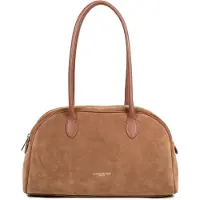 LANCASTER PARIS Skuldertaske 'Lancaster Sac cabas épaule Zippé Suède Camel' brun