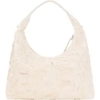 Desigual Håndtaske 'Large Raffia Flower' hvid