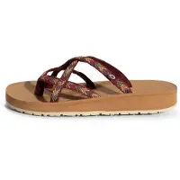 Minnetonka Klipklappere 'Hanna' beige / brun / grøn