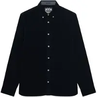 Superdry Superdrytil mænd. M4011044A Classic Needle mørkeblå skjorte (M), Casual, Jernbanefløjl, Lange ærmer