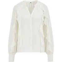 We fashion Bluse naturhvid