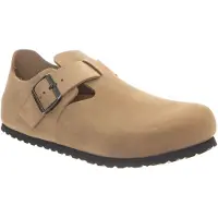 Birkenstock Slipper 'LONDON OILED LEATHER TOBACCO BROWN' brun