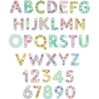 A Little Lovely Company Bogstaver - Skum - 36 stk. - Flowers - - OneSize - Badelegetøj