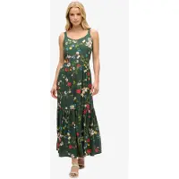 Superdry Woven Tiered ærmeløs Lang Kjole