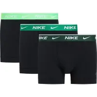 Nike Underbukser Essential Cotton Stretch 3-Pak - Sort/Grøn, størrelse Medium