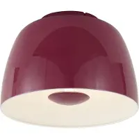 QAZQA Retro loftslampe rød med hvid inderside inkl. LED 3-trins dæmpbar - Vera