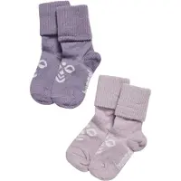 Hummel Strømper - Uld - 2-pak - HmlMini - Gray Ridge/Cloud Gray - - 18/20 - Strømper