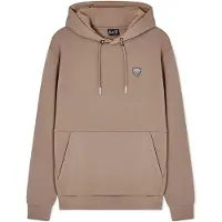 EA7 EA7til mænd. 8NPM21_PJ4EZ Sudadera Premium Shield taupe (3XL), Casual, Polyester, Gråt