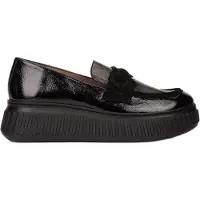 Wonders Wonderstil kvinder. A-5203_2025_5792 Mokkasiner i læder XFLY 03 sort (40), 3-5 cm, Ingen, Casual