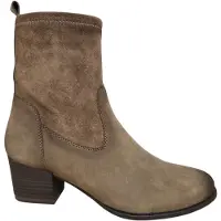Caprice Bootie, brown, made of Leather and synthetic with Block heel, Size 40