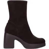 Wonders Wonderstil kvinder. H-49101_5713_9332 Lady 101 læderstøvler brun (38), 5-8 cm, Splittet læder, Lynlås, Casual